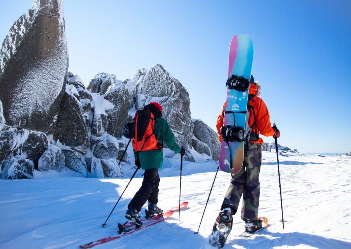 Thredbo backcountry in Kosciuszko National Park, Snowy Mountains 